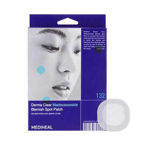 Mediheal Derma Clear Madecassoside Blemish Spot Patch (132 Counts) - Acne Spot Protection, Spot Fast Healing with Madecassoside & Niacinamide | Amazon (US)