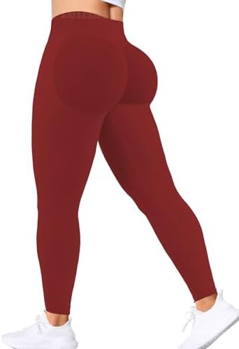 Scrunch Butt Lifting Leggings for Women Gym Seamless Workout Leggings Mid Low Waist Tummy Control... | Amazon (US)