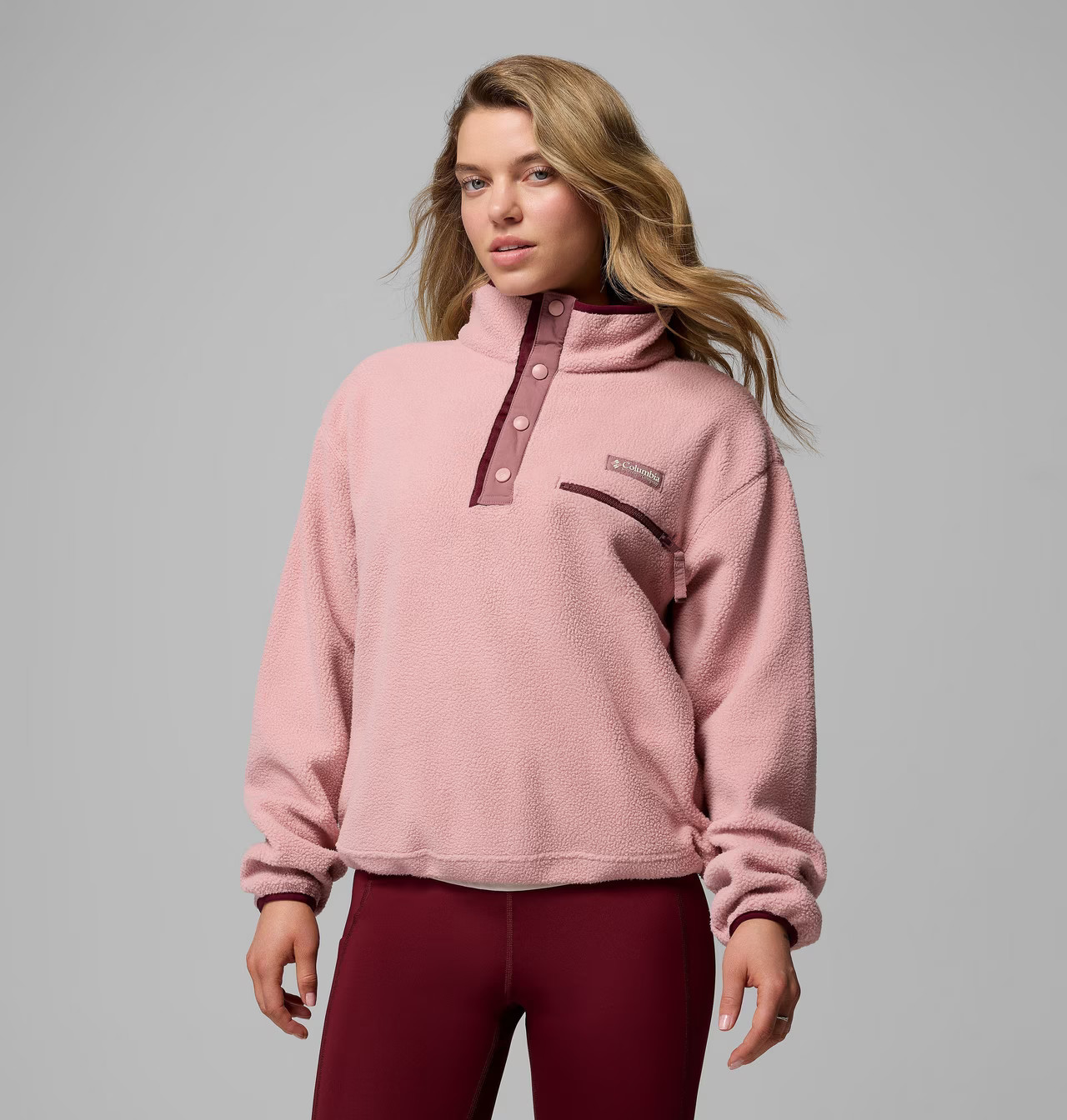 Women's Helvetia™ II Cropped Half Snap Fleece Pullover | Columbia Sportswear