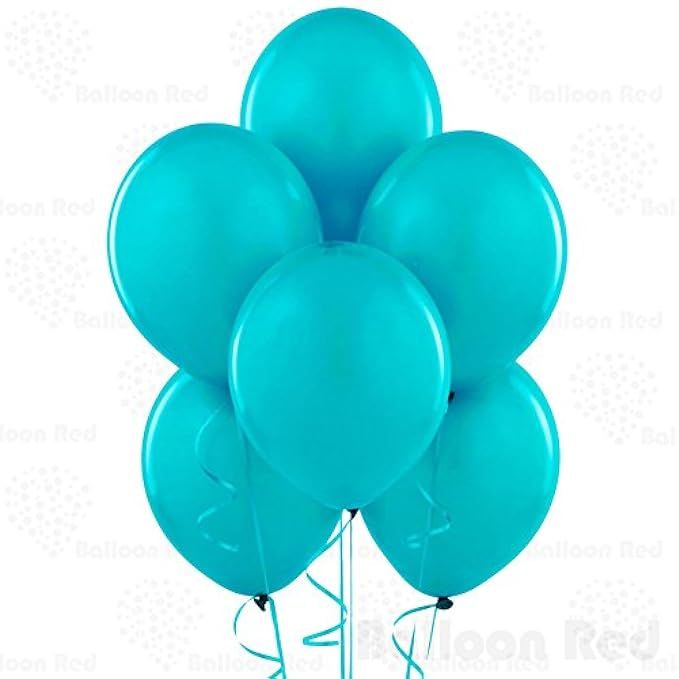 10 Inch Latex Balloons (Premium Helium Quality), Pack of 100, Teal | Amazon (US)
