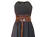 Wide Leather Wrap Obi Belt, Women Stunning Street style Belts, Leather Wide Belt, Retro Wrap Belt | Amazon (US)