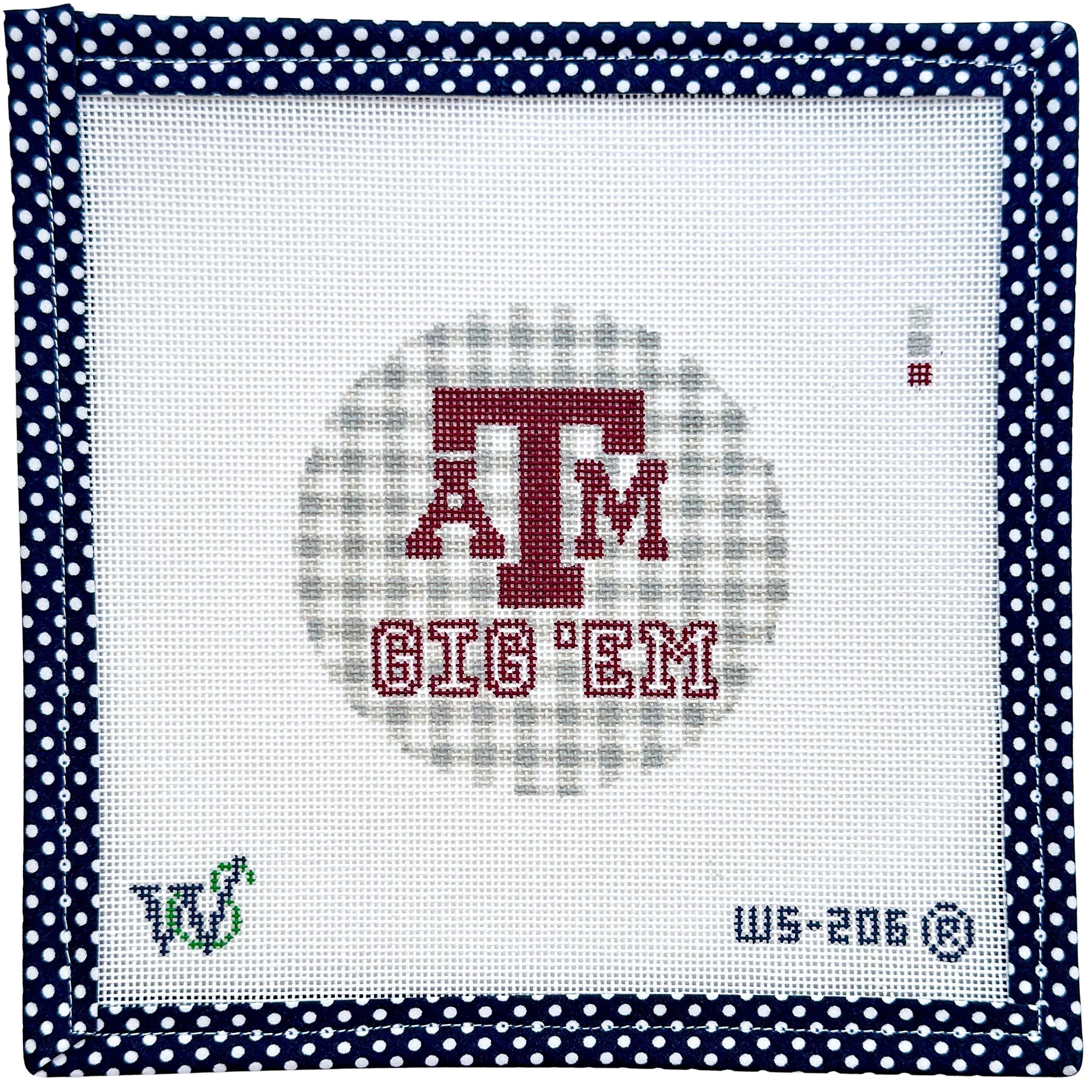 Texas A&M Round | Wipstitch