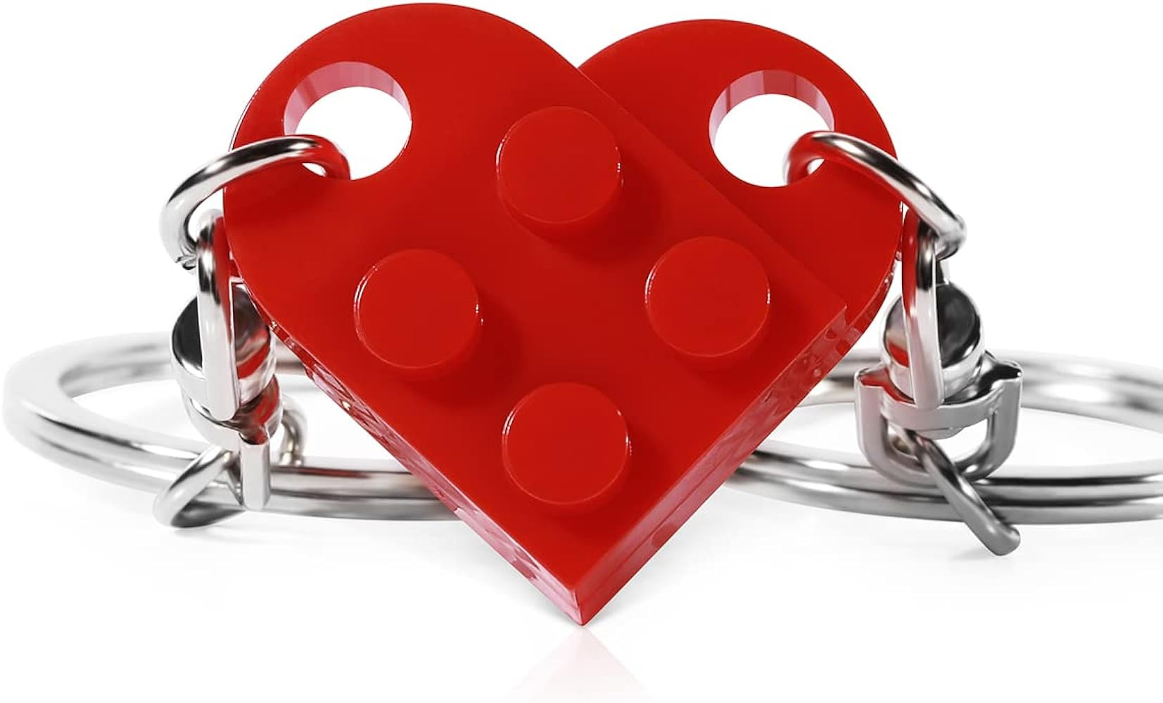 Matching Couple Heart Keychain for Boyfriend Girlfriend Christmas Valentine's Day Gifts Her Him S... | Amazon (US)