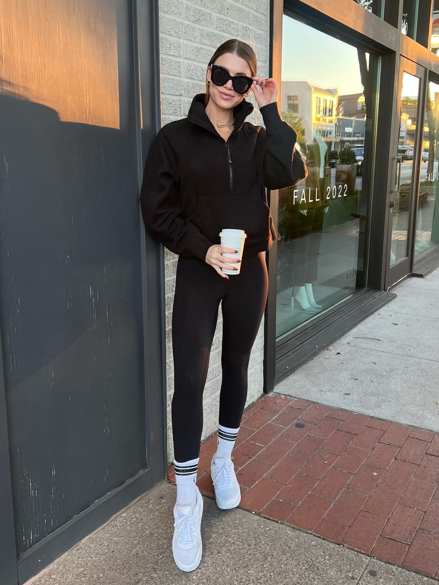 Size 6 align tank top, size XS/S Lululemon scuba pullover and size 2 align leggings 

Athleisure, active, activewear, Lululemon, Lululemon leggings, leggings, amazon, amazon sunglasses, workout clothes, matching active set 

#LTKstyletip #LTKunder100 #LTKfit