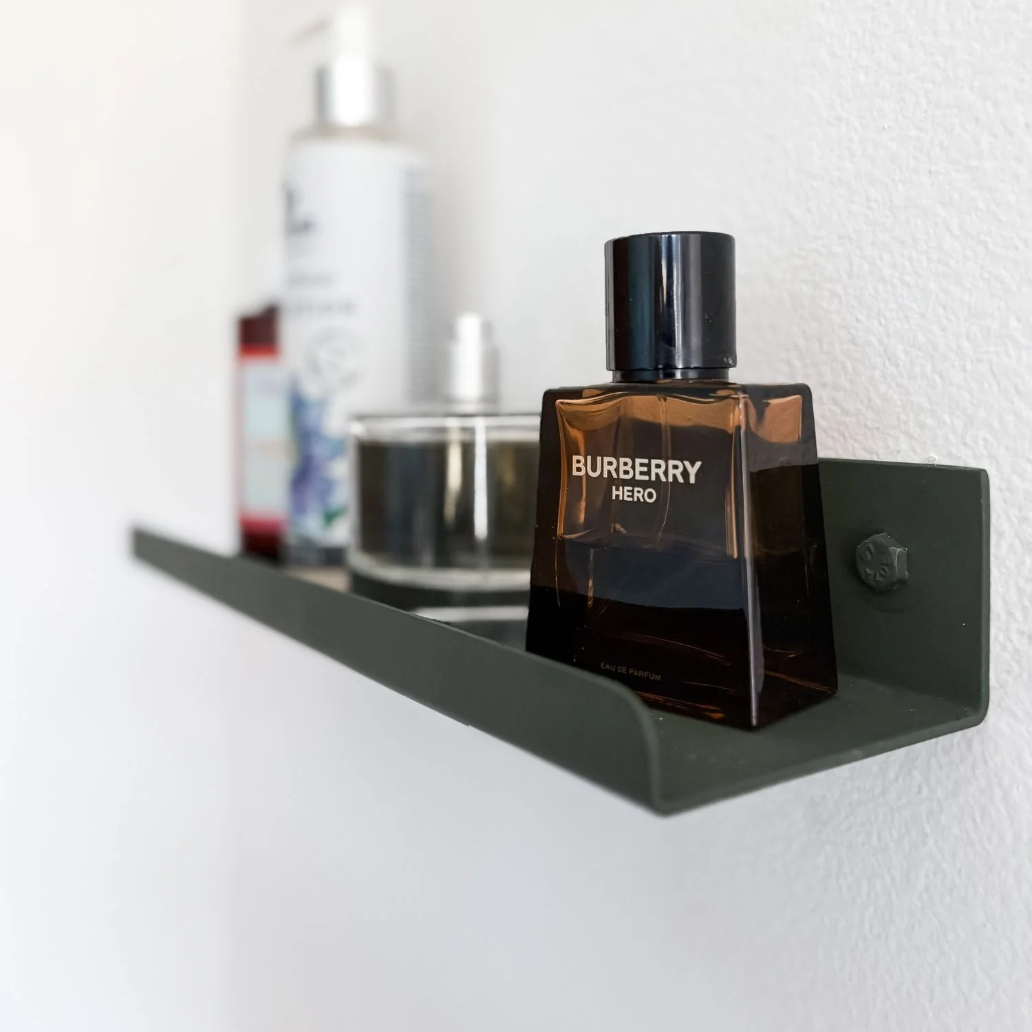 Green Floating Ledge Shelf With Lip | Cascade Iron Co. | Cascade Iron Co