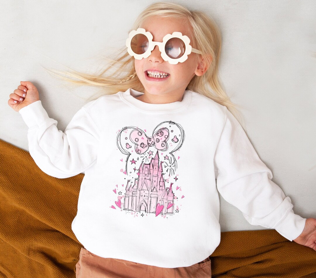 Castle Sweatshirt Mouse Ears Sweatshirt Happiest Place WDW Family Trip Matching Colorful Crewneck... | Etsy (US)