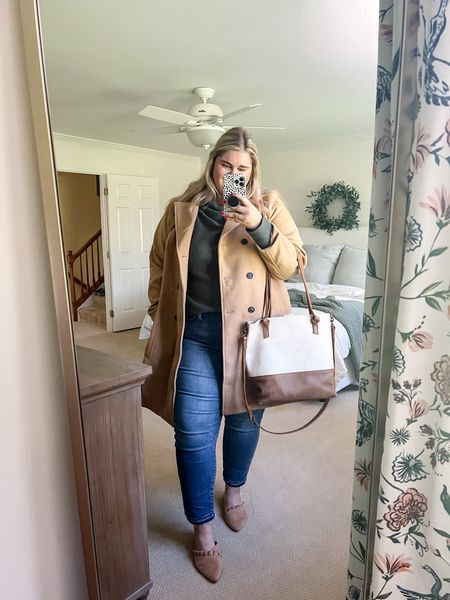 Sweater: XL Coat: 22 Jeans: 36 

Plus size thanksgiving outfit, plus size fall fashion, plus size casual outfit for Fall 

#LTKcurves #LTKunder50 #LTKfit