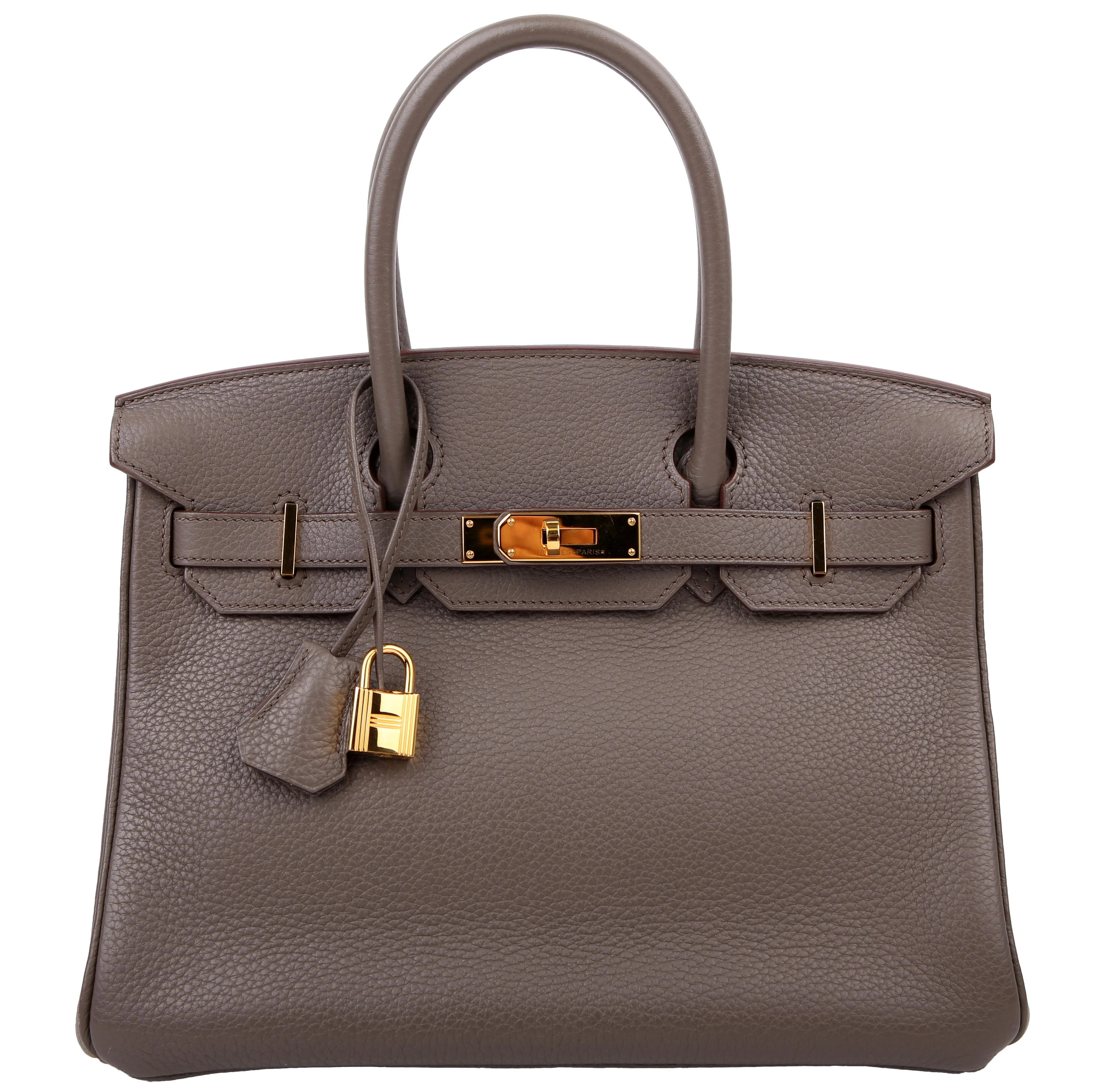 Birkin 30 Togo 2012 Etain/Gold | Keeks Designer Handbags