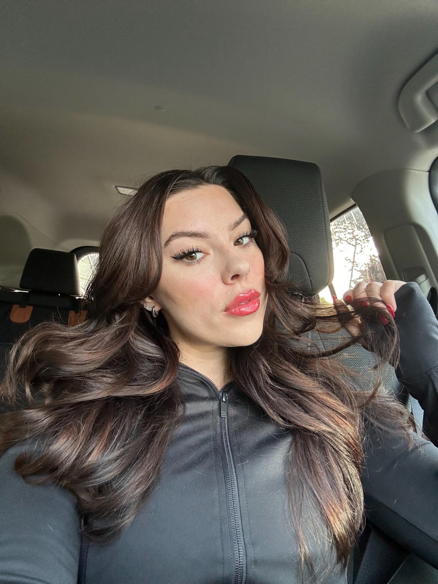The next day results for the overnight blowout and DIY lash extensions! ✨ today I used a different lip stain by the same brand  

#LTKBeauty #LTKStyleTip