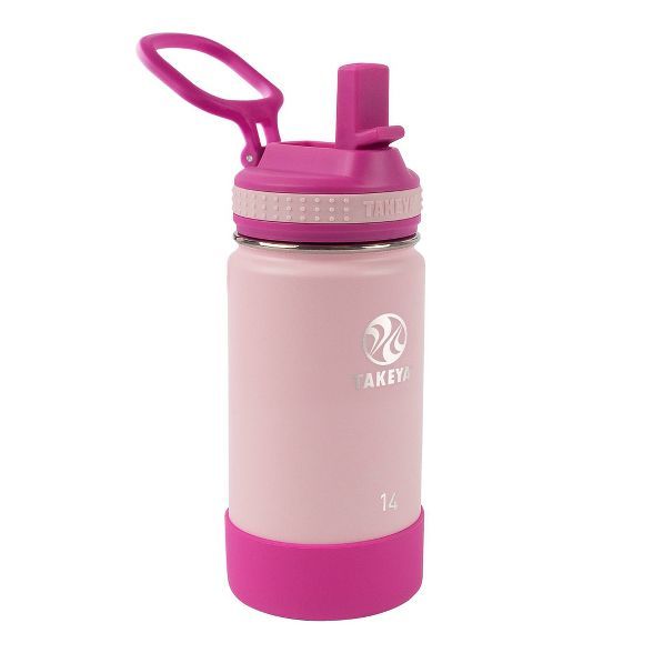 Takeya 14oz Actives Insulated Stainless Steel Water Bottle with Straw Lid | Target