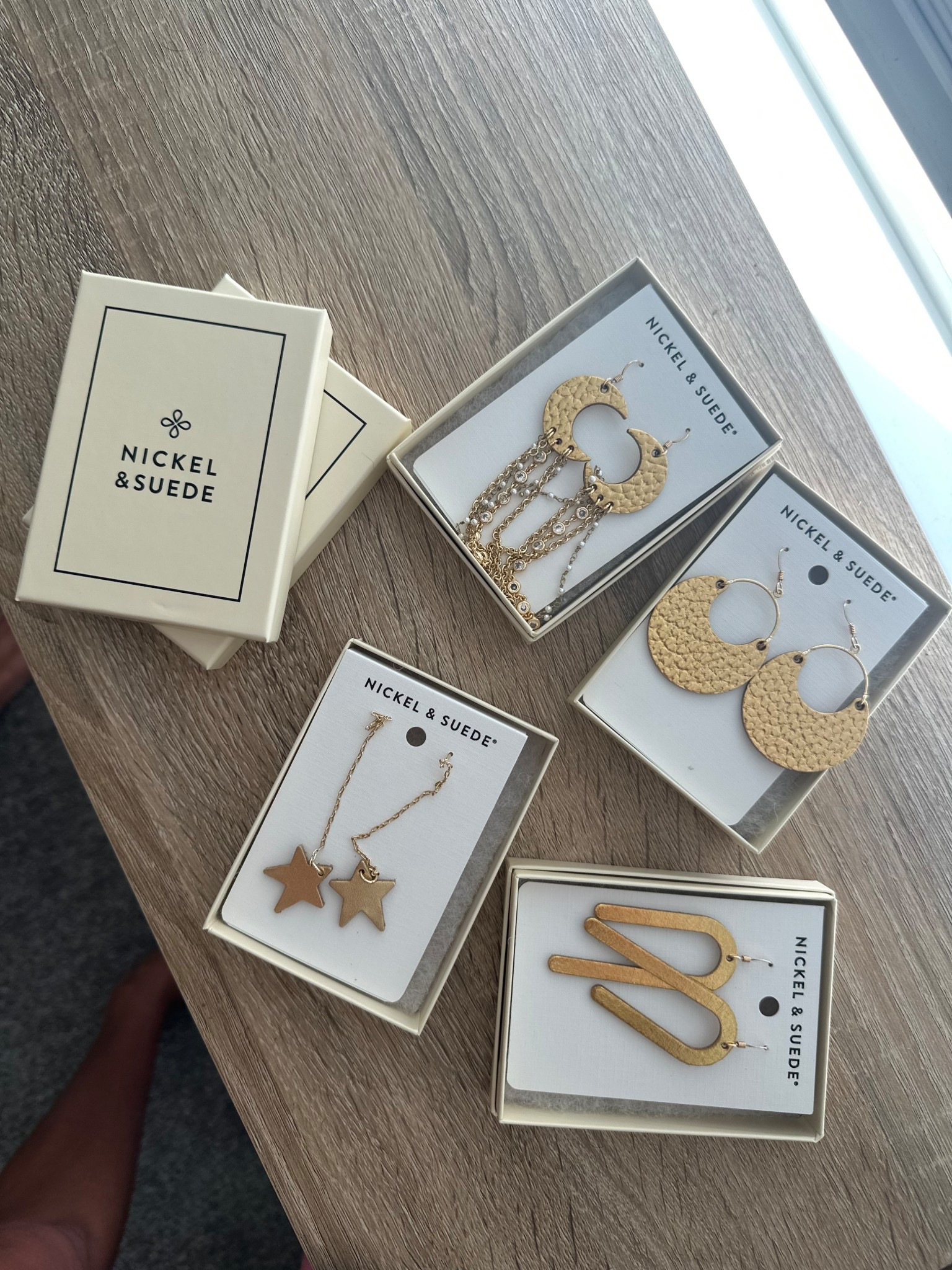 Cutie earrings I got the other day from nickel and suede