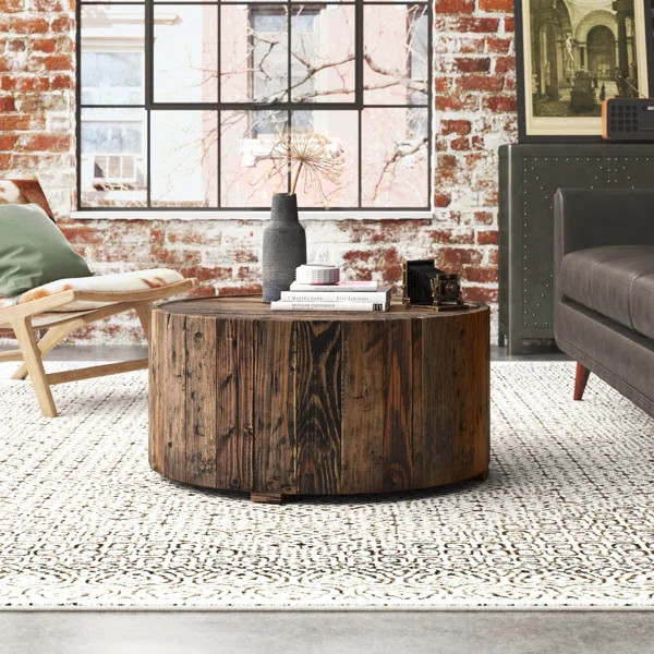 Pasadena Solid Wood Drum Coffee Table | Wayfair Professional