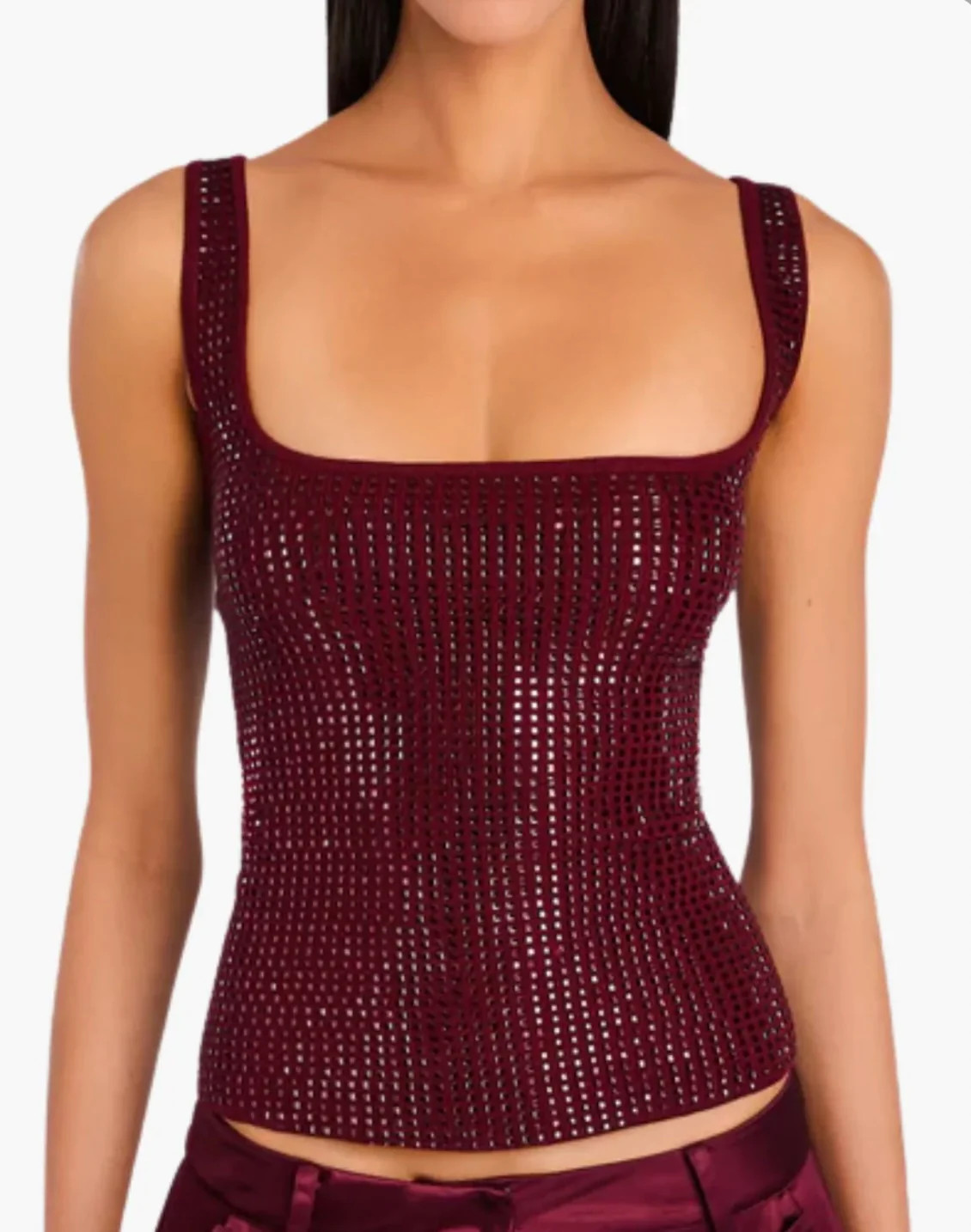 Retrofete Marzia Embellished Top | Sierra Deene