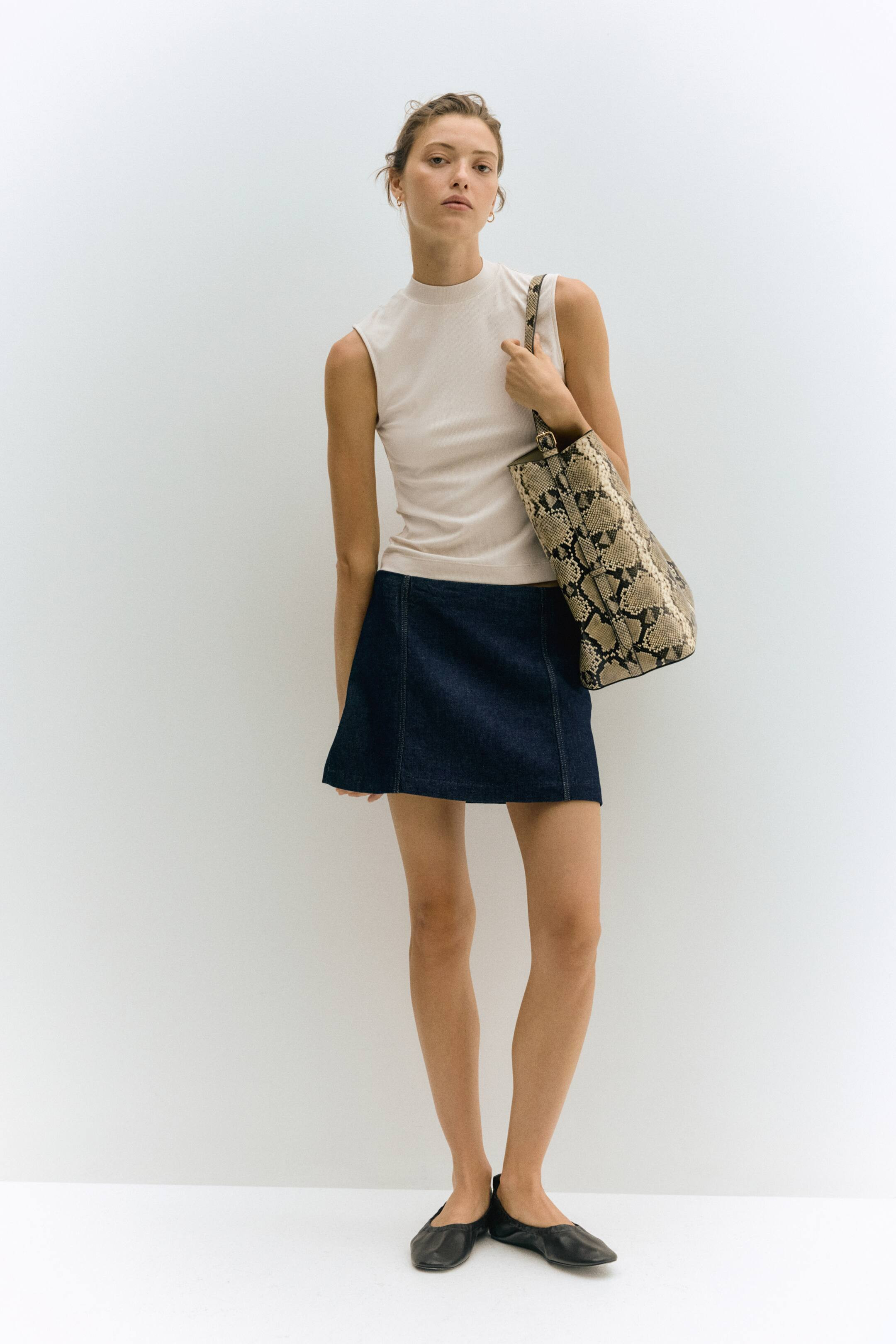 Tank Top with Stand-Up Collar | H&M (US + CA)