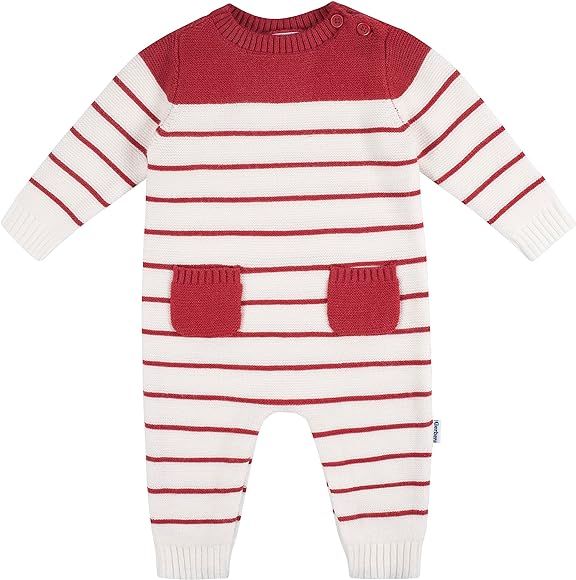 Gerber Baby Boys Sweater Knit Romper Jumpsuit | Amazon (US)