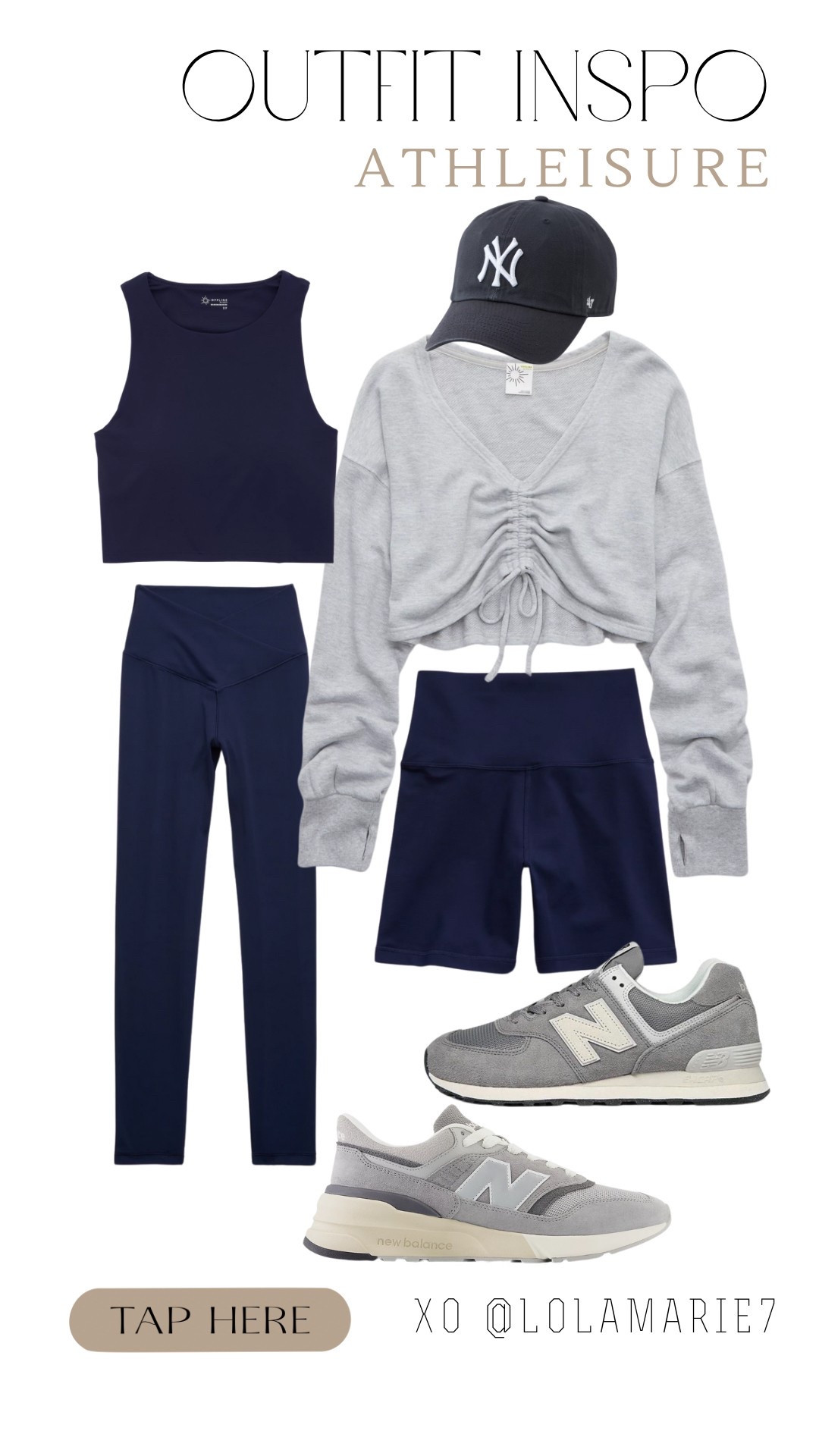 These monochromatic sets from aerie 🙌🏼😍 

#aerie #newbalance

#LTKFindsUnder50 #LTKStyleTip #LTKActive