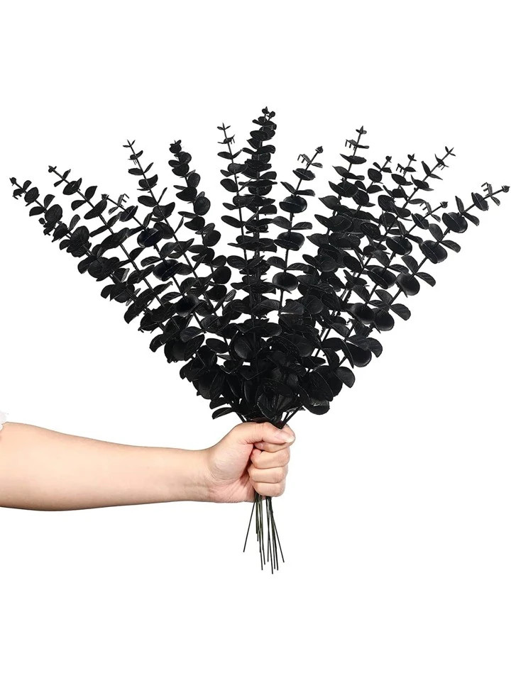 10pcs Eucalyptus Stems Artificial Eucalyptus Leaves Autumn Halloween Christmas decorations Stems ... | SHEIN