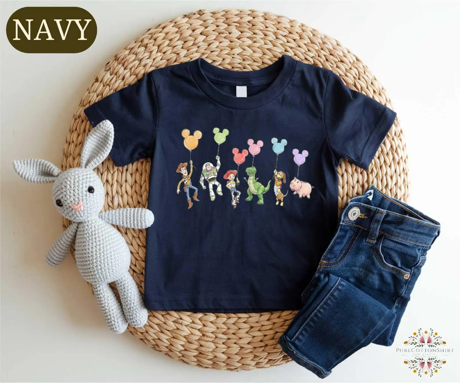 Retro Toy Story Balloons Shirt, Cute Disney Kids Top, Disney World Pixar Movie Gift, Magic Kingdo... | Etsy (US)