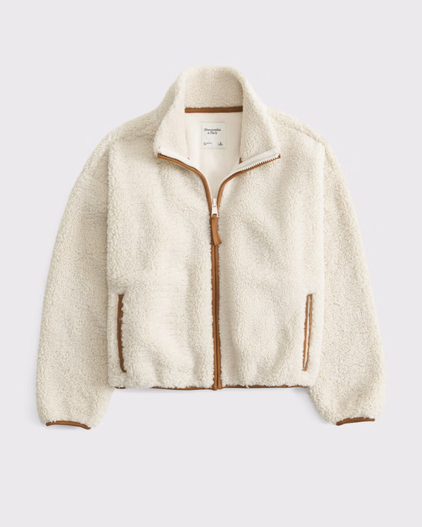 Sherpa Full-Zip Jacket | Abercrombie & Fitch (UK)
