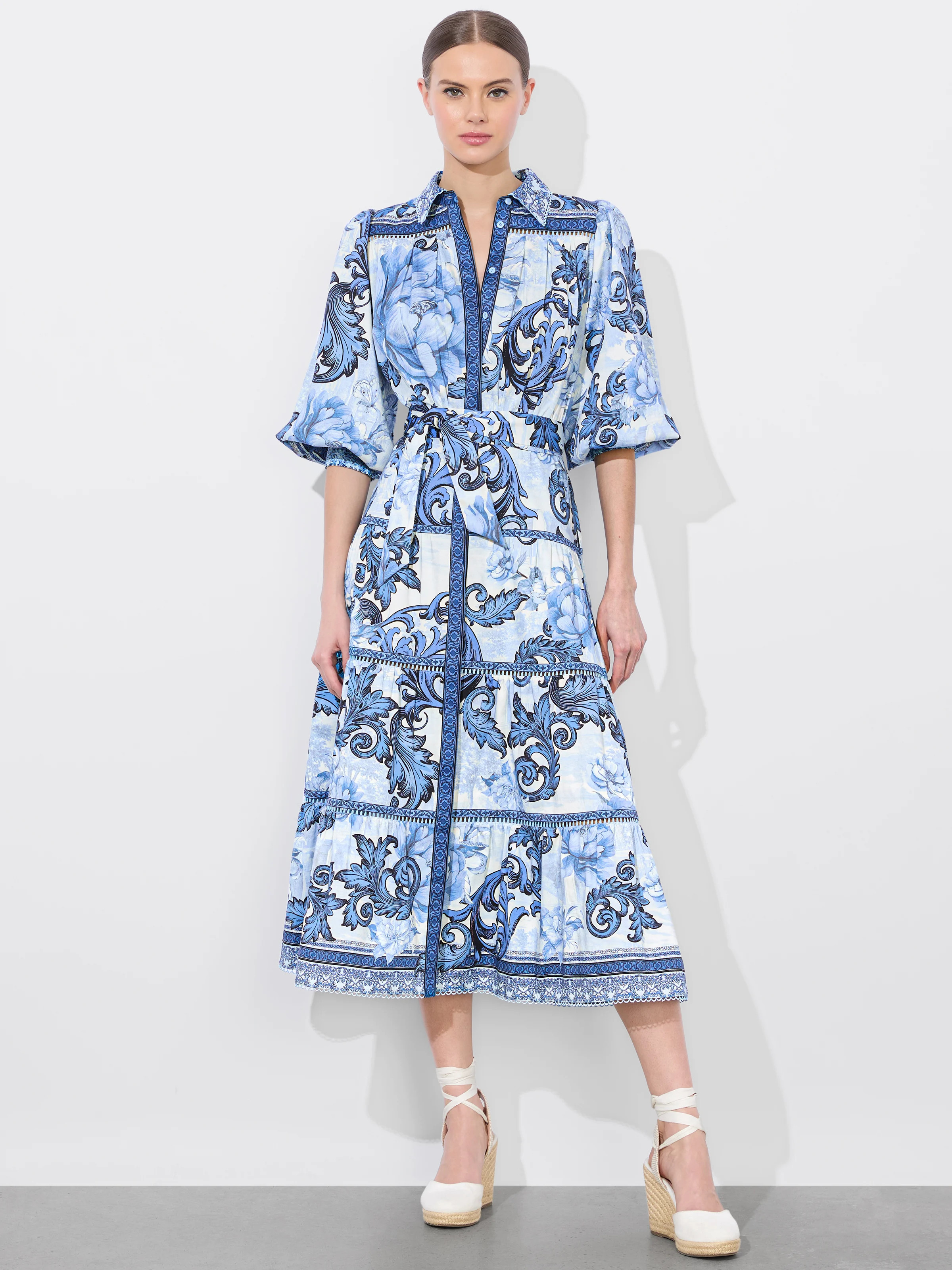 alice + olivia GENEVA MIDI DRESS | Alice + Olivia