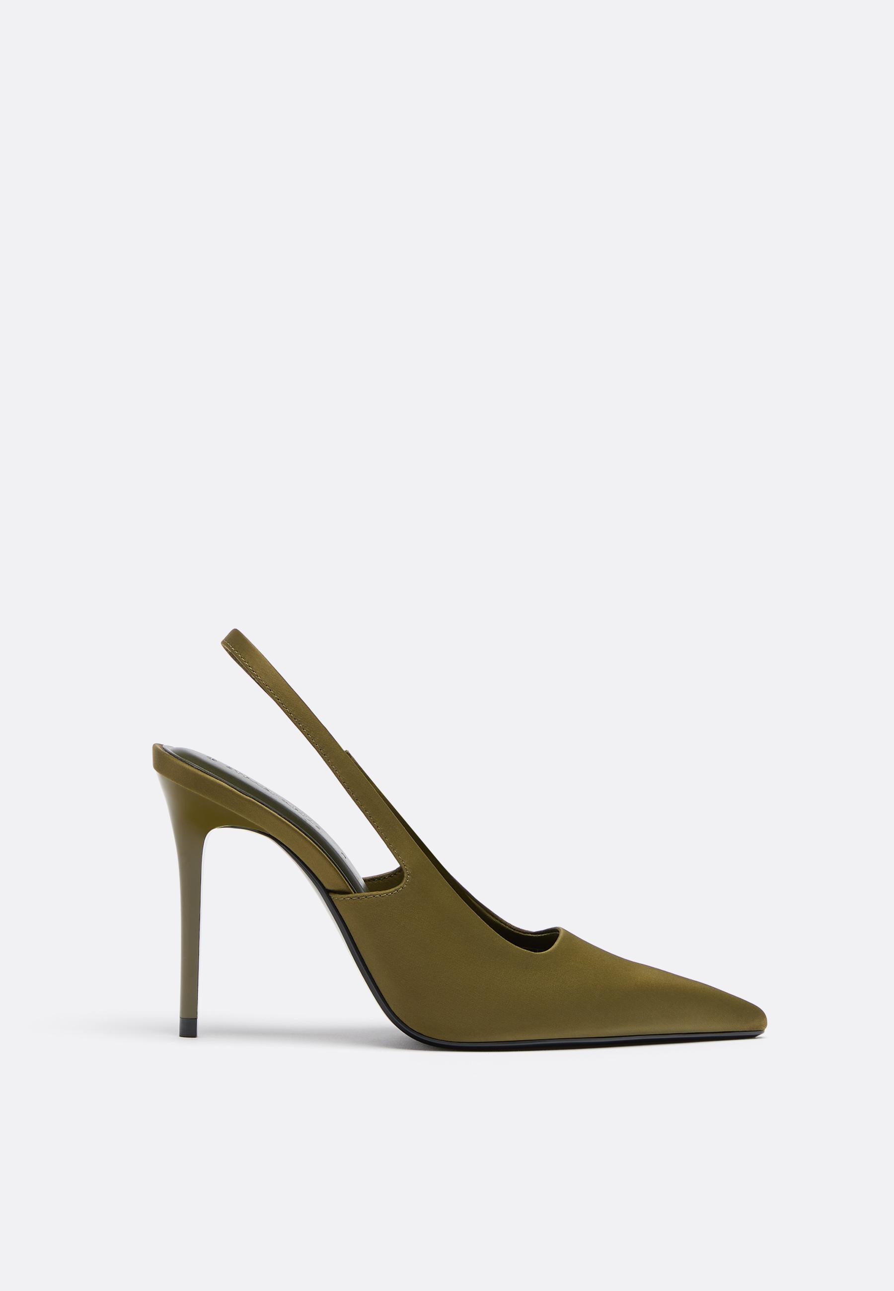 Stradivarius Slingback heeled shoes  KHAKI  2 | Stradivarius (UK)