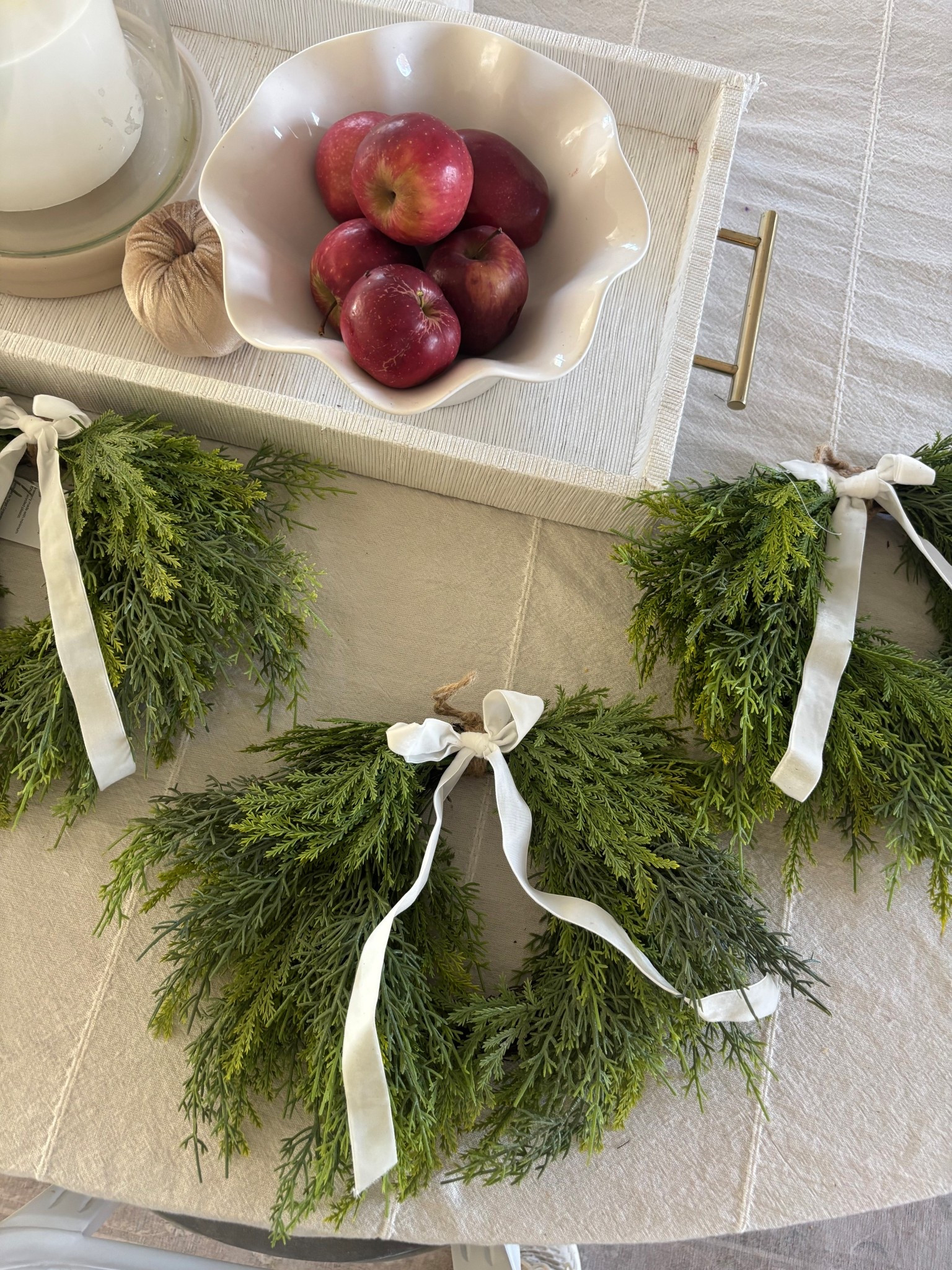 Small Christmas wreaths that sold out so quick last year! Perfect for mirrors or cabinets!