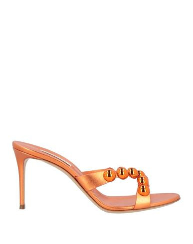 Casadei Woman Sandals Orange Size 6.5 Leather | YOOX (US)