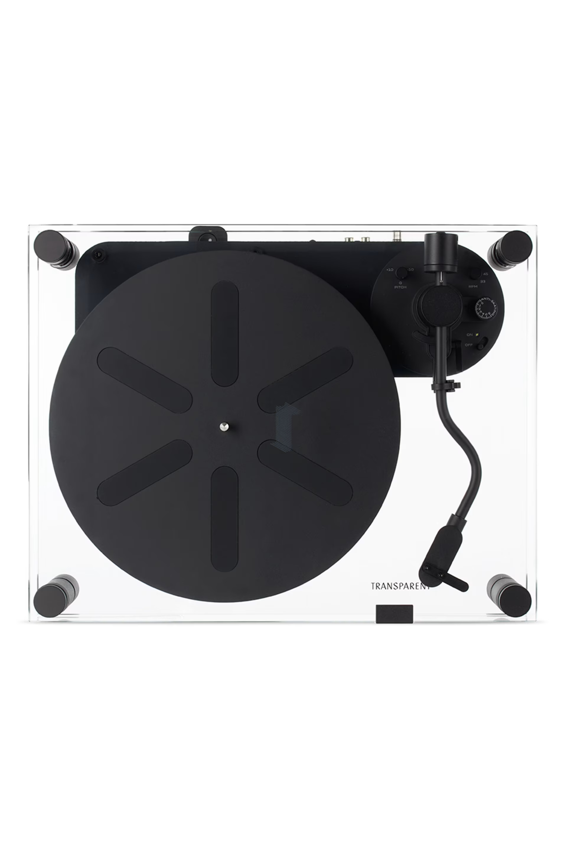 Black Transparent Turntable | SSENSE