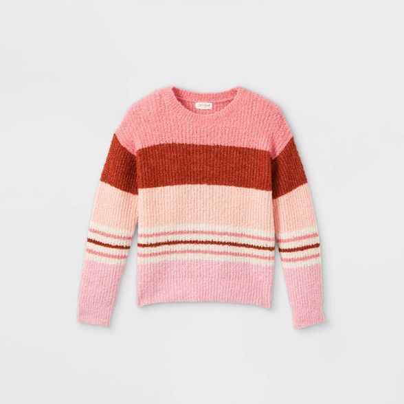 Girls' Striped Pullover Sweater - Cat & Jack™ | Target