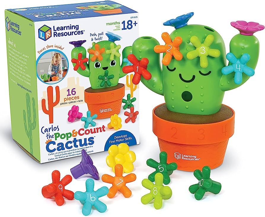 Learning Resources Carlos The Pop & Count Cactus, Toddler Learning Toys, Preschool Toys, Educatio... | Amazon (US)