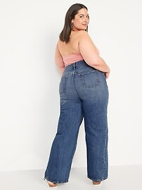 Extra High-Waisted Wide-Leg Jeans for Women | Old Navy (US)