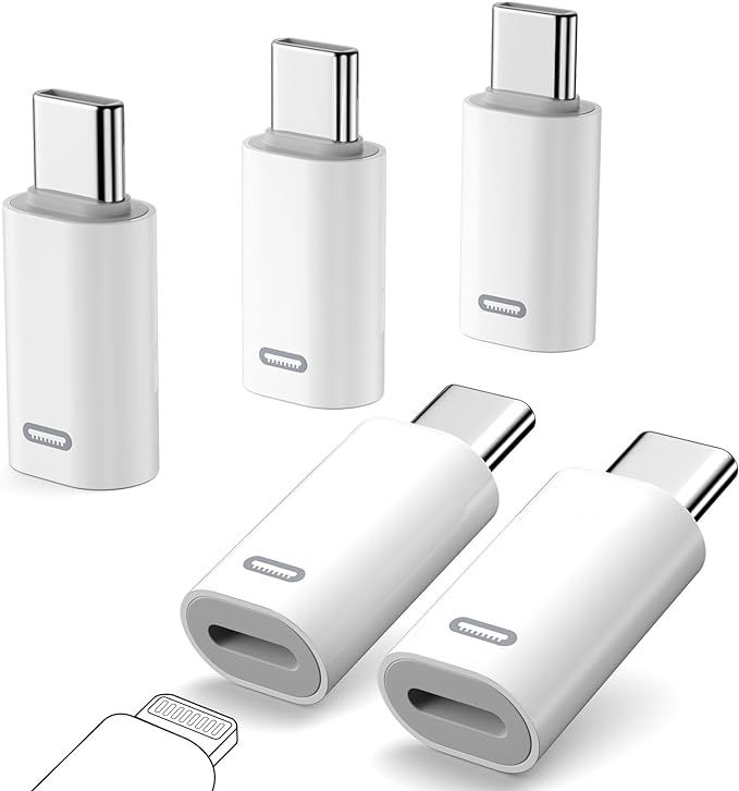 YaCeSyn 5 Pack for Lightning Female to USB C Male Adapter, for Lightning to Type C Converter for ... | Amazon (CA)