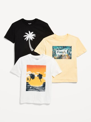 Short-Sleeve Graphic T-Shirt 3-Pack for Boys | Old Navy (US)