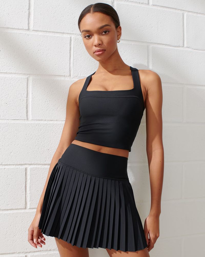 YPB motionTEK Lined Pleated Skirt | Abercrombie & Fitch (US)