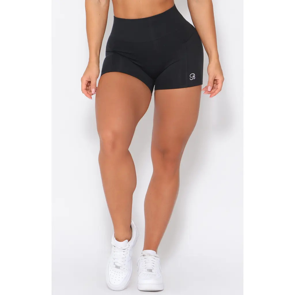 Bombshell Sportswear Curves Shorts in Black at Nordstrom, Size Xx-Small | Nordstrom