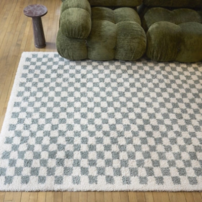 Balta Covey Checkered Shag 7' 10" x 10' Area Rug | Ashley Homestore
