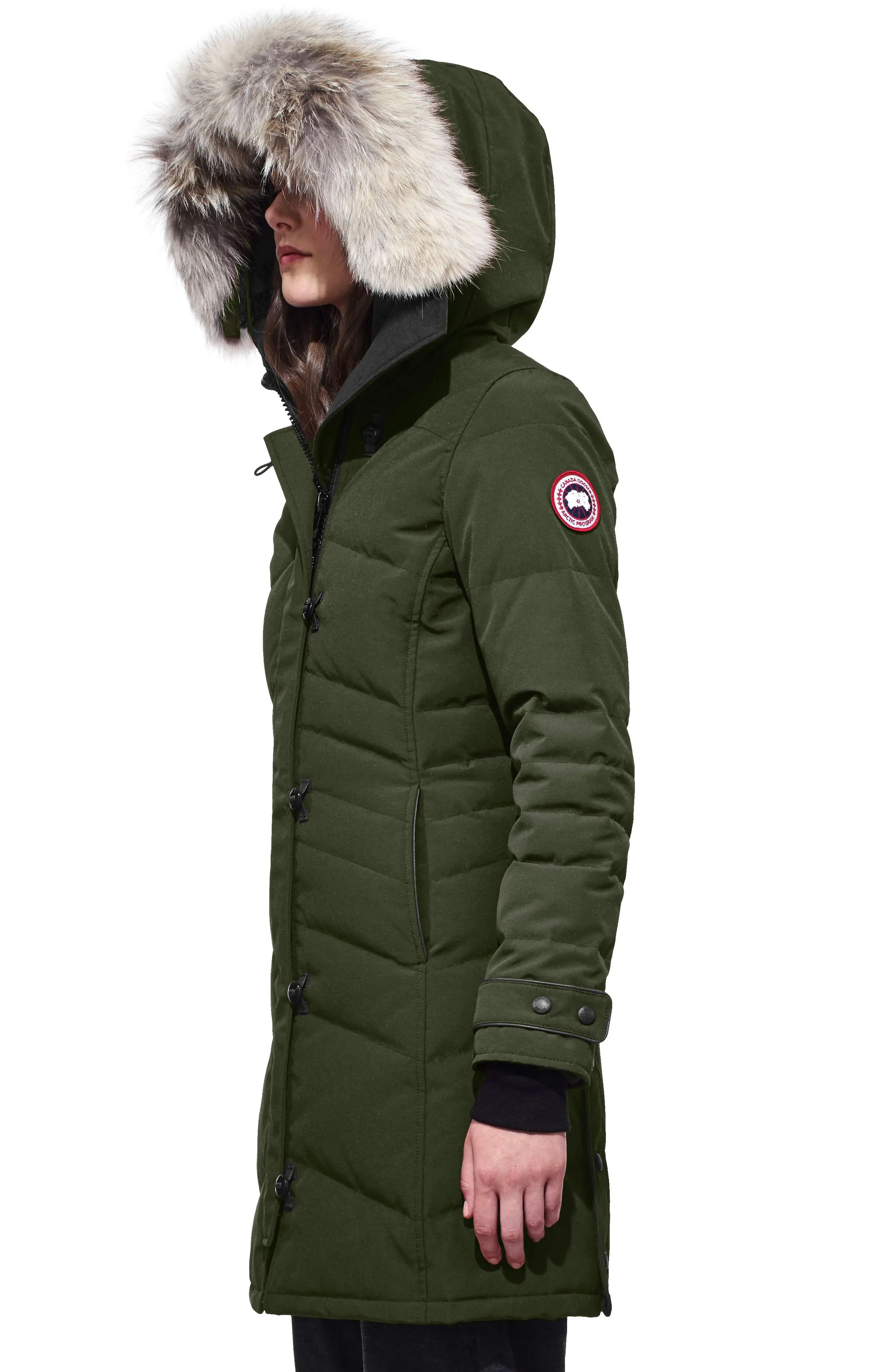 Lorette Hooded Down Parka with Genuine Coyote Fur Trim | Nordstrom