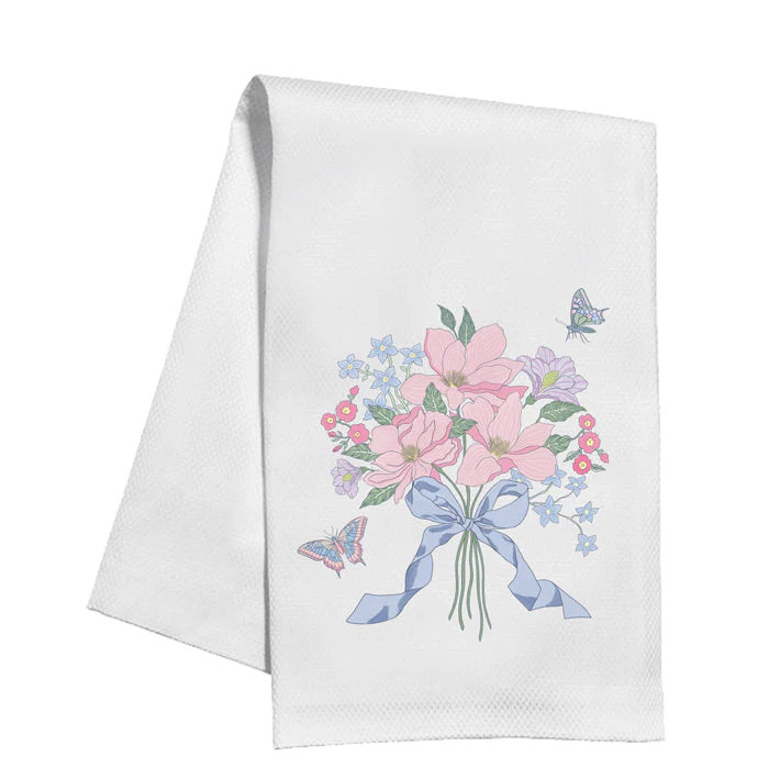 Caitlin Wilson Blush Bouquet Kitchen Towel | Rosanne Beck Collections