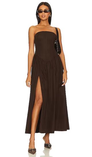 Giana Maxi Dress in Cacao | Revolve Clothing (Global)