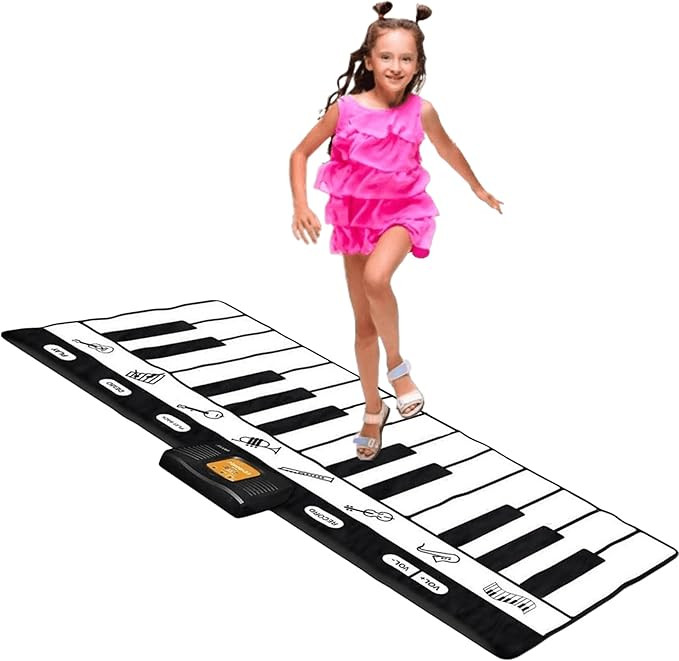 Play22 Floor Piano Mat for Toddlers 71" - 24 Keys Piano Play Mat - Keyboard Playmat has Record, P... | Amazon (US)