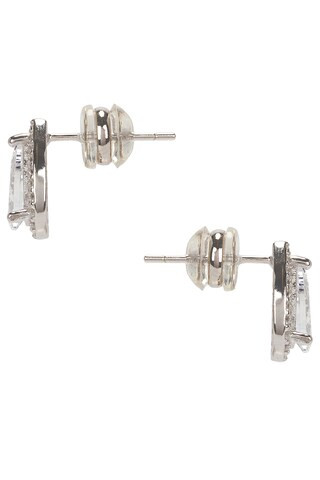 SHASHI Kamila Halo Stud in Diamond from Revolve.com | Revolve Clothing (Global)