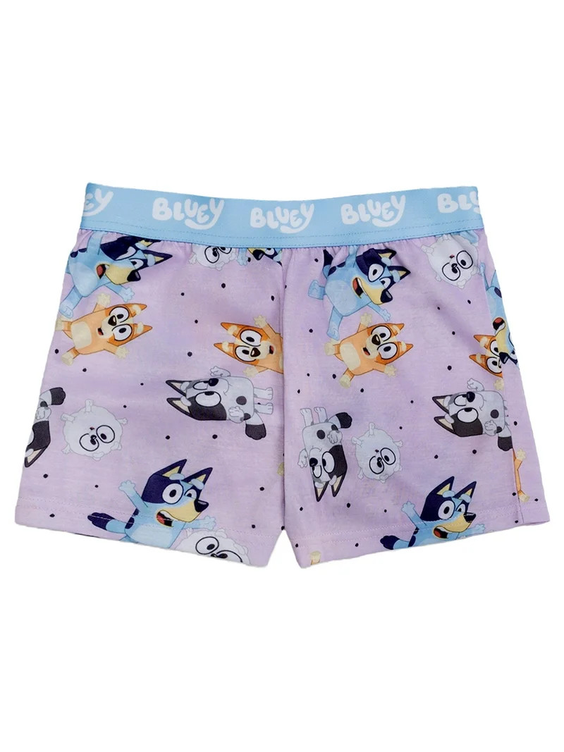 Bluey Girls 2-Piece Jersey Short Sleeve Top and Short, Sizes 4-12 | Walmart (US)