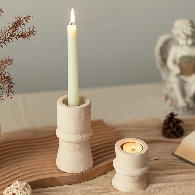 Romadedi Candlestick Holders Boho Decor: Taper Candle Holders for Living Room Morden Decorations ... | Amazon (US)