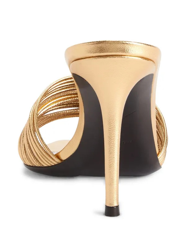 Giuseppe Zanotti 90mm Intriigo Clio Sandals | Gold | FARFETCH UK | Farfetch Global