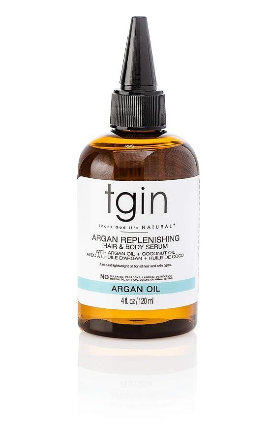 tgin Argan Replenishing Hair And Body Serum For Natural Hair - Dry Hair - Curly Hair - 4 Oz | Amazon (US)