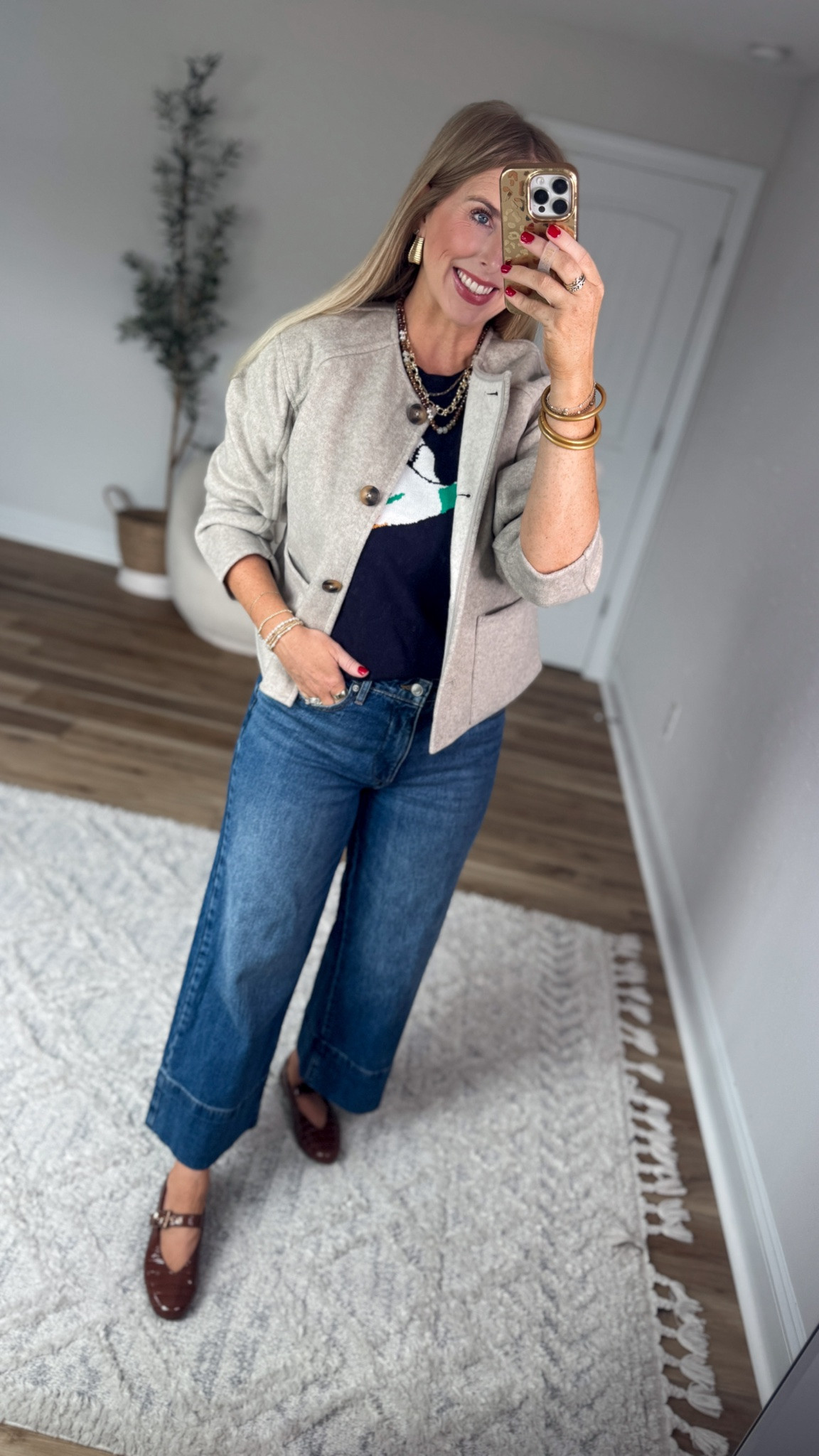 Weekend Walmart Wins try-on 
Duck sweater- small
Jacket- small
Cropped jeans- 6

#LTKootd