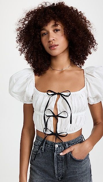 Stefania Seersucker Top | Shopbop