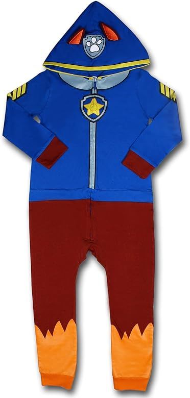 Nickelodeon Paw Patrol Chase Boys’ Zip Up Long Sleeve Hooded Romper for Newborn, Infant and Tod... | Amazon (US)