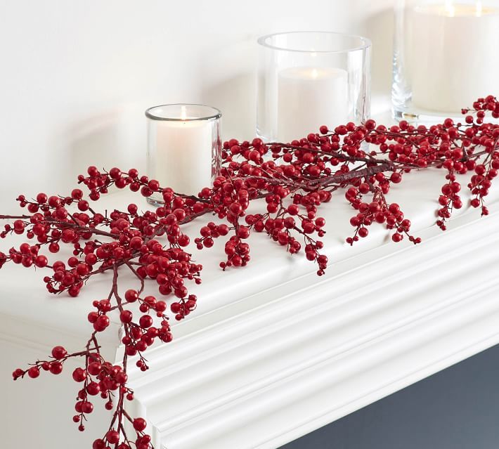 Faux Red Berry Garland | Pottery Barn (US)