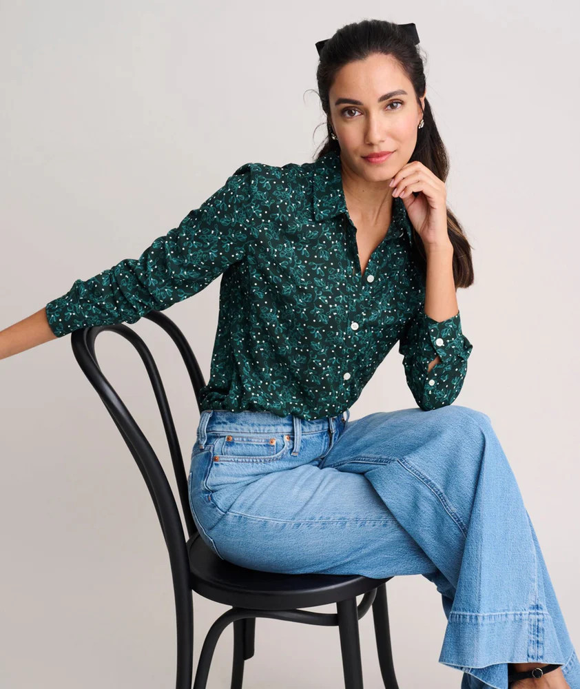Holly Print Natalie Shirt | UNTUCKit (US)